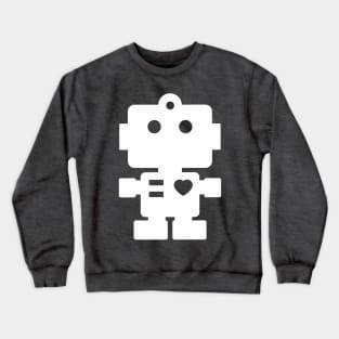 White Robot Crewneck Sweatshirt